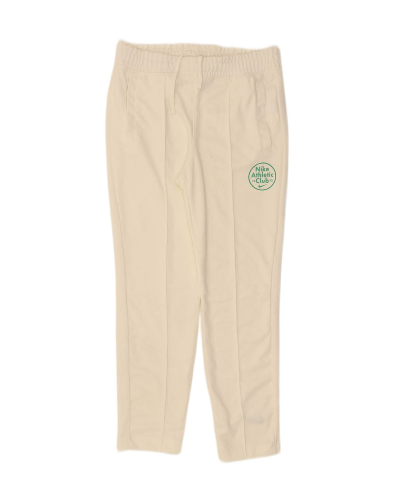 NIKE Mens Tracksuit Trousers Small  Off White Polyester Vintage Nike and Second-Hand Nike from Messina Hembry 