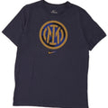 Nike Mens Inter Milan Graphic T-Shirt Top Medium Navy Blue Cotton
