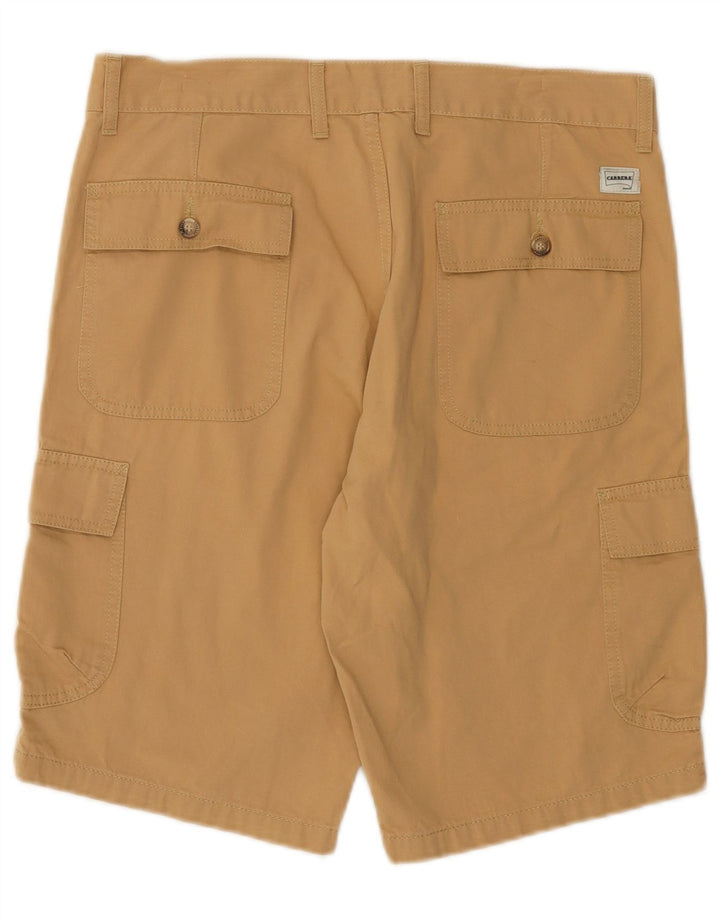 Carrera Mens Cargo Shorts IT 50 Large W34  Beige Cotton