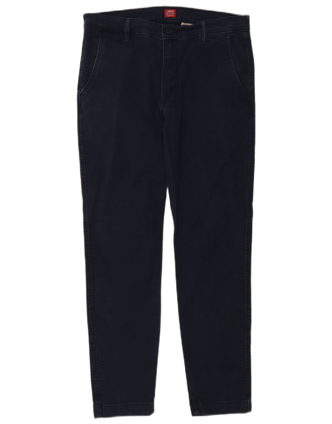 Levi's Mens Slim Chino Trousers W32 L29 Navy Blue Cotton