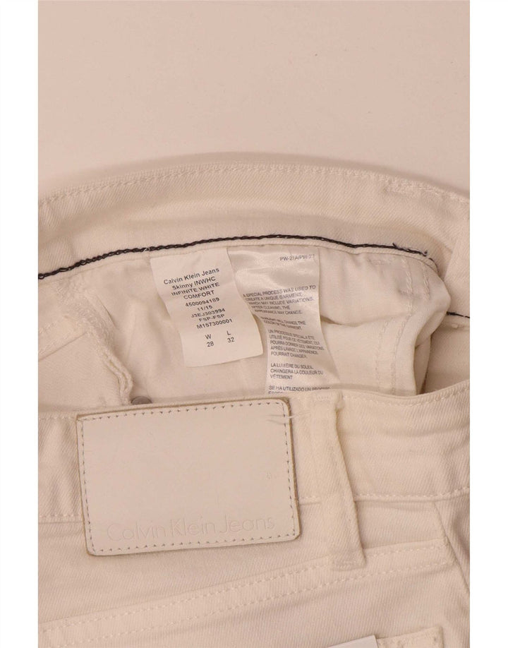 Calvin Klein Womens Skinny Jeans W28 L28 White