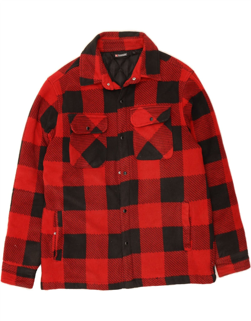 PARKSIDE Mens Lumberjack Flannel Shirt UK 38/40 Medium Red Check Polyester Vintage Parkside and Second-Hand Parkside from Messina Hembry 