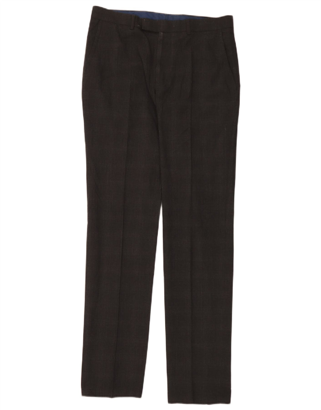 Marks & Spencer Mens Super Slim Fit Suit Trousers W32 L33 Grey Check