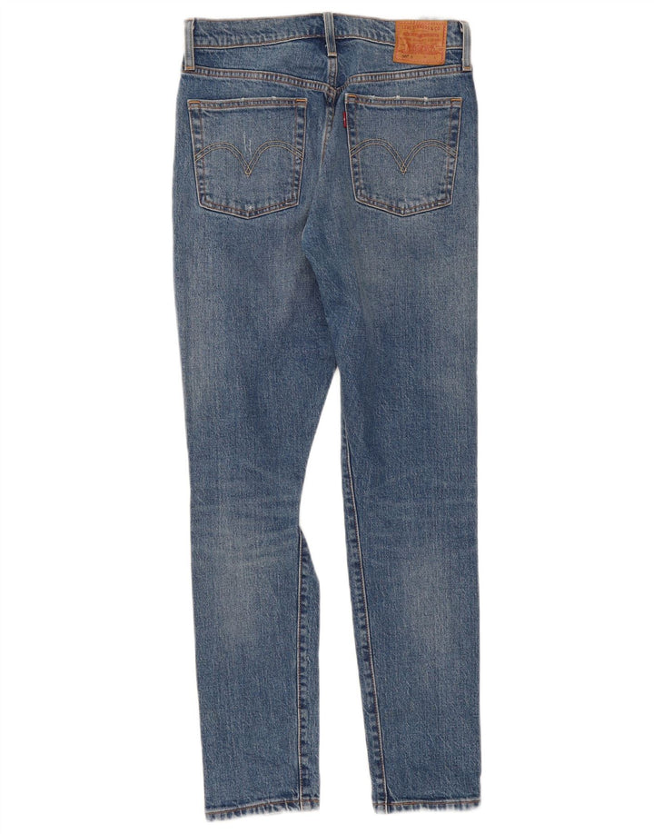Levi's Womens 501 Distressed Slim Jeans W27 L30 Blue Cotton