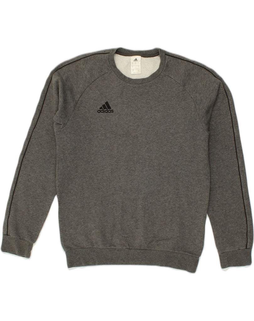 ADIDAS Mens Sweatshirt Jumper Small Grey Cotton | Vintage Adidas | Thrift | Second-Hand Adidas | Used Clothing | Messina Hembry 