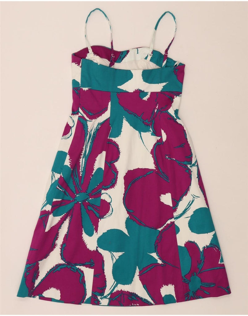 COAST Womens Sundress UK 10 Small Purple Floral Cotton Vintage Coast and Second-Hand Coast from Messina Hembry 