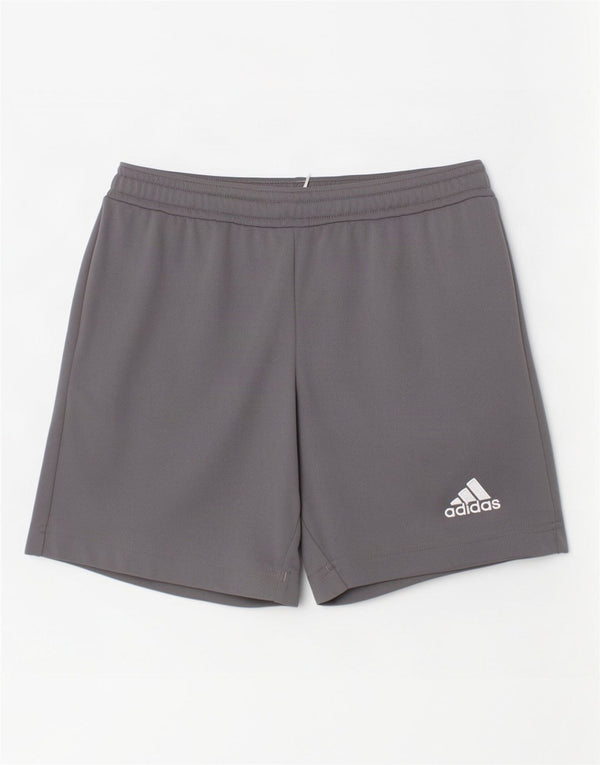 Adidas Boys Aeroready Sport Shorts 7-8 Years Grey Polyester