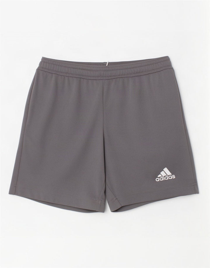 Adidas Boys Aeroready Sport Shorts 7-8 Years Grey Polyester