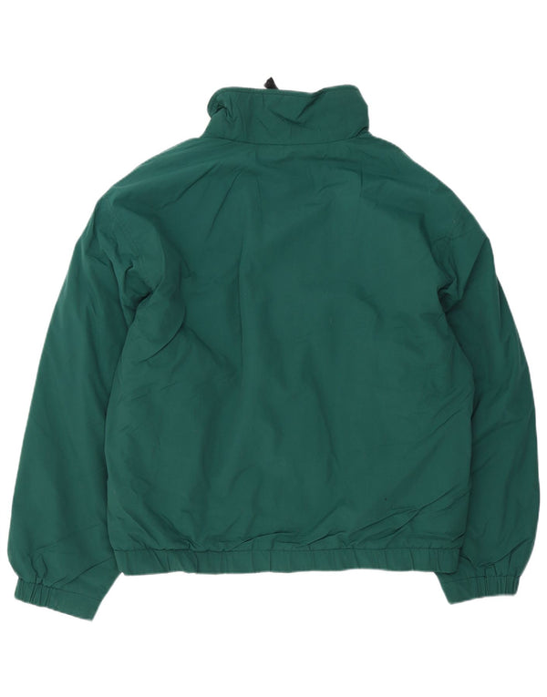 Eddie Bauer Mens Bomber Windbreaker Jacket UK 40 Large Green Polyester