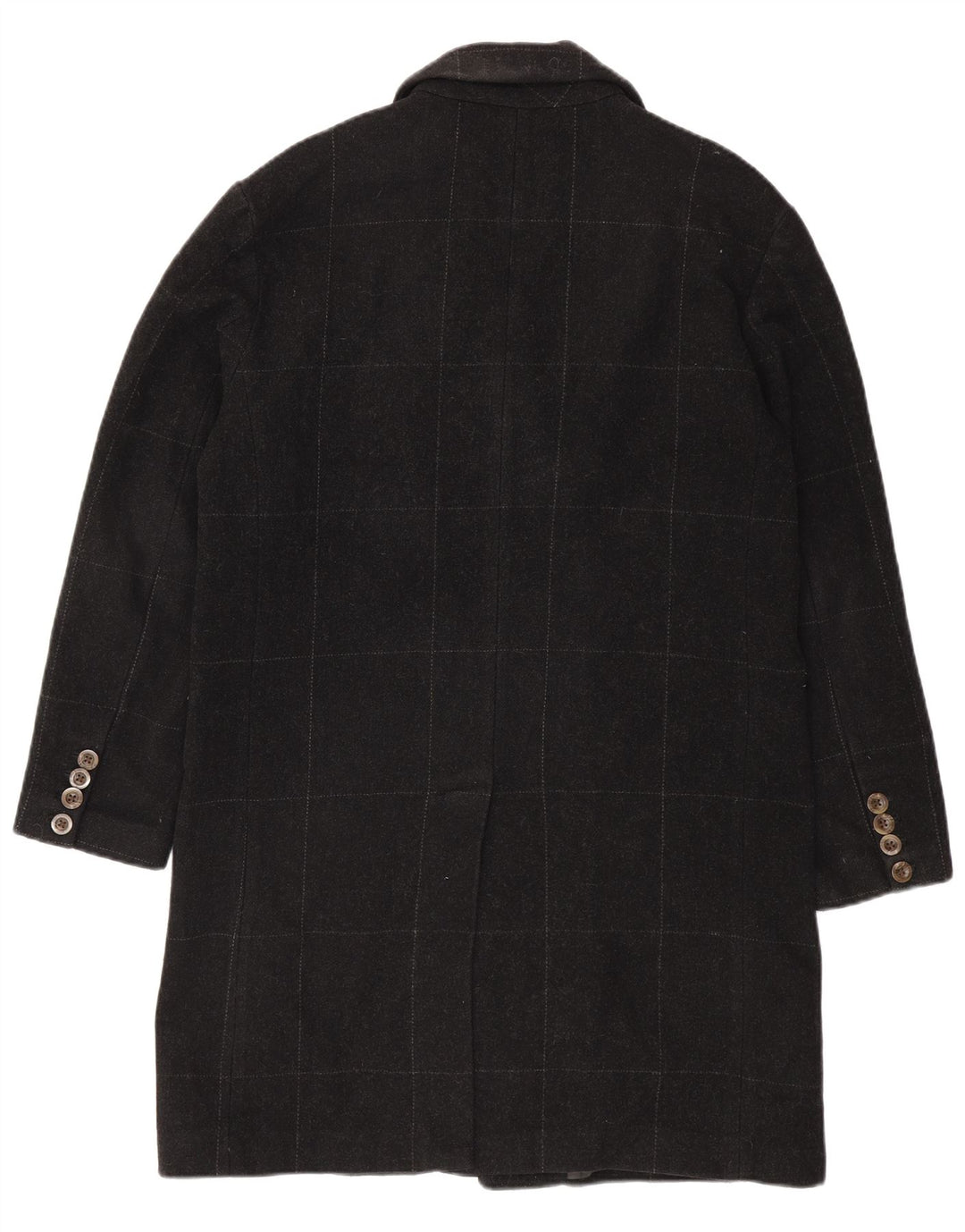 Gap Mens Overcoat UK 38 Medium Grey Check