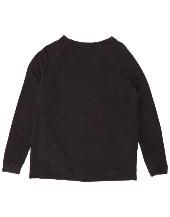 Nike Womens Graphic Sweatshirt Jumper UK 14 Medium Black
