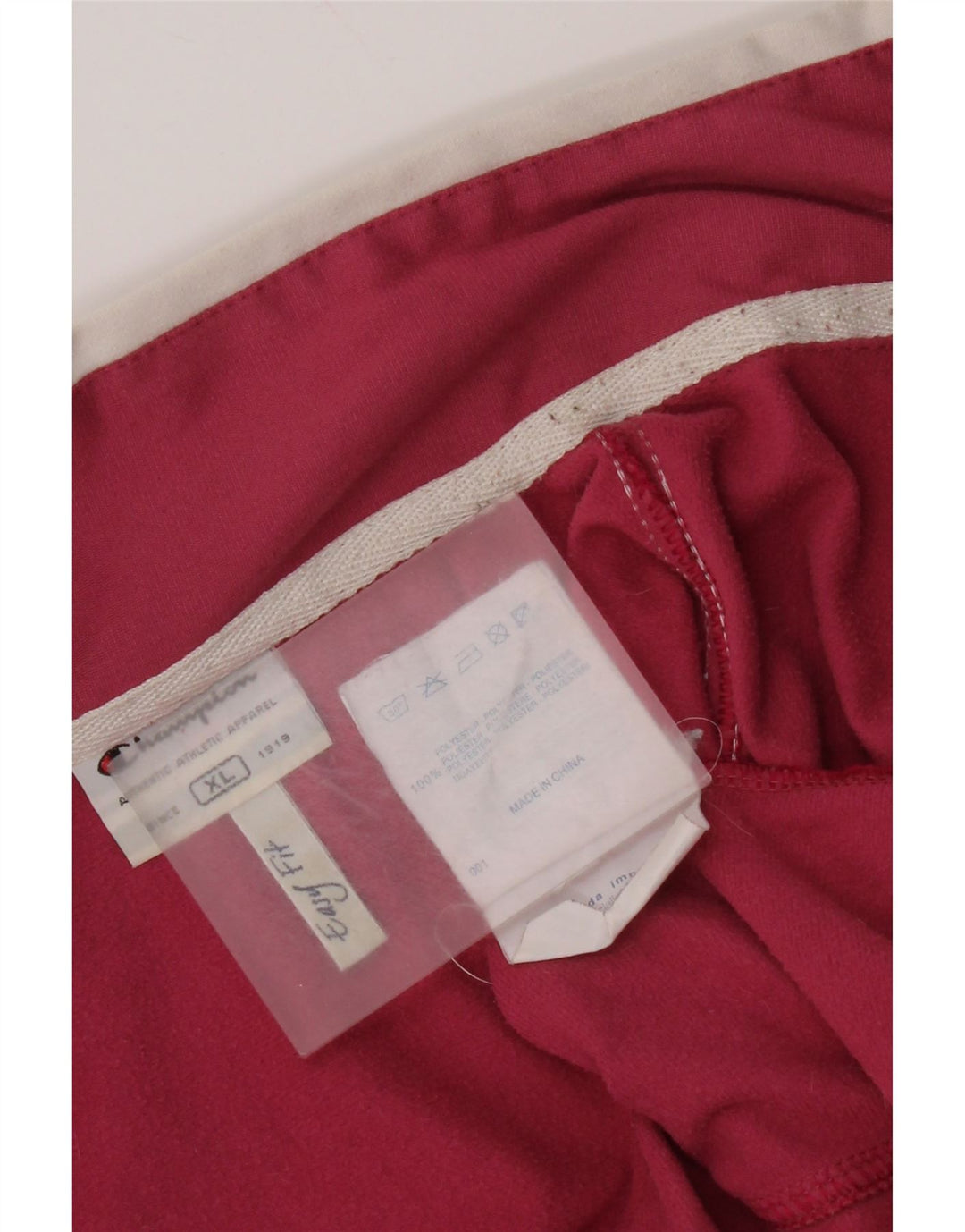 Champion Womens Easy Fit Tracksuit Top Jacket UK 18 XL Pink Polyester