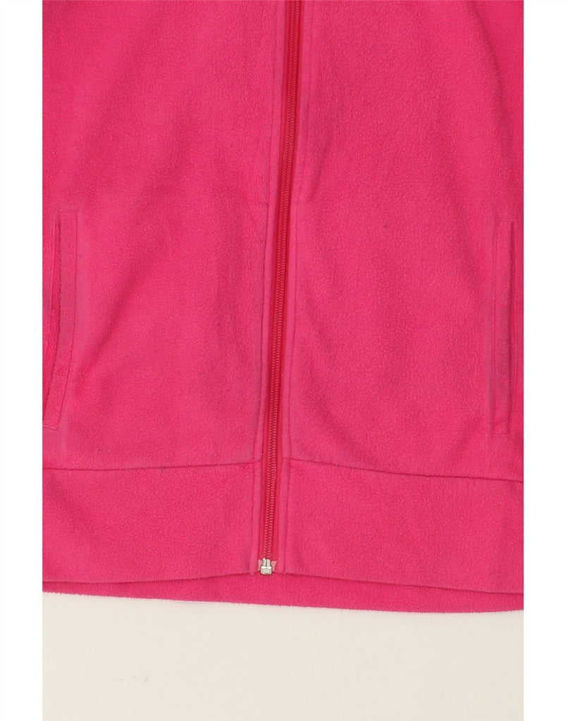 PUMA Womens Fleece Jacket UK 14 Medium Pink | Vintage Puma | Thrift | Second-Hand Puma | Used Clothing | Messina Hembry 