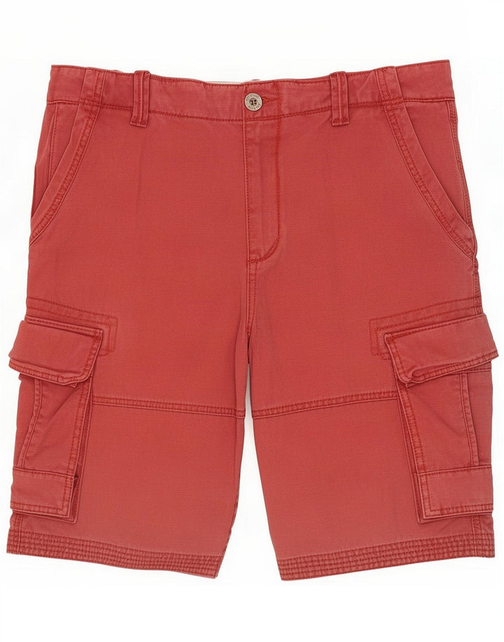 Fat Face Mens Cargo Shorts Large W36 Red Cotton