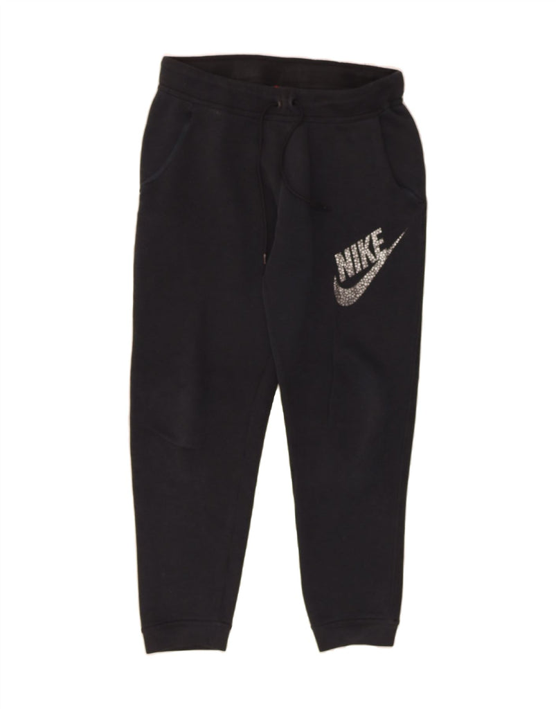 NIKE Womens Graphic Tracksuit Trousers Joggers UK 14 Medium  Black Cotton Vintage Nike and Second-Hand Nike from Messina Hembry 
