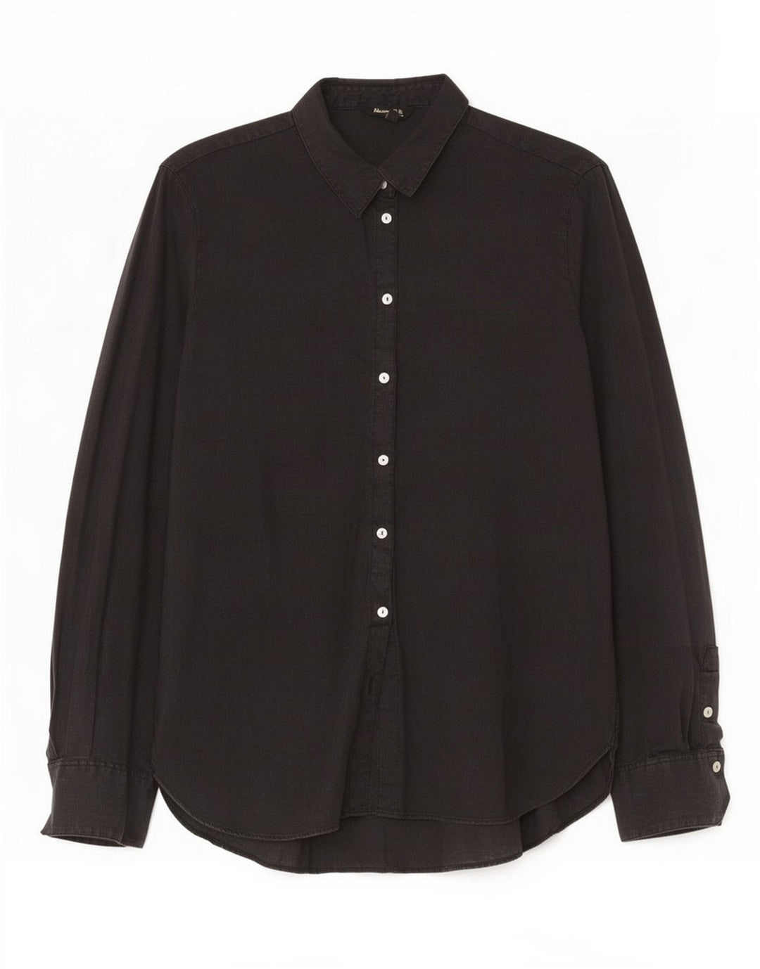 Massimo Dutti Womens Shirt EU 40 Medium Black Linen