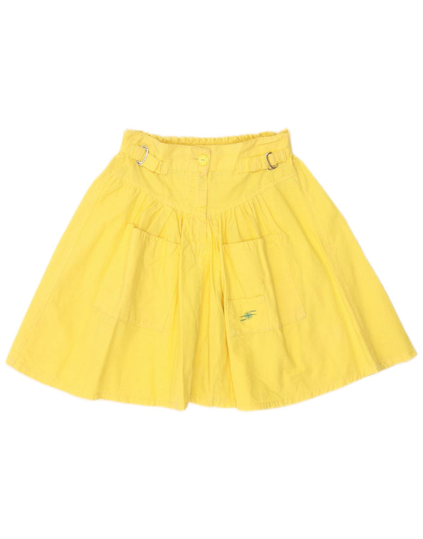 Carrera Girls A-Line Skirt 11-12 Years W24 Yellow Cotton