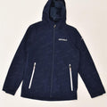 VINTAGE Boys Hooded Rain Jacket 11-12 Years Navy Blue Polyester | Vintage Vintage | Thrift | Second-Hand Vintage | Used Clothing | Messina Hembry 
