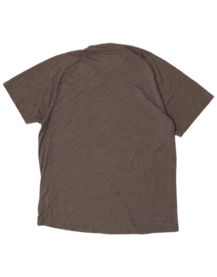 Adidas Mens Climalite T-Shirt Top Medium Grey Polyester