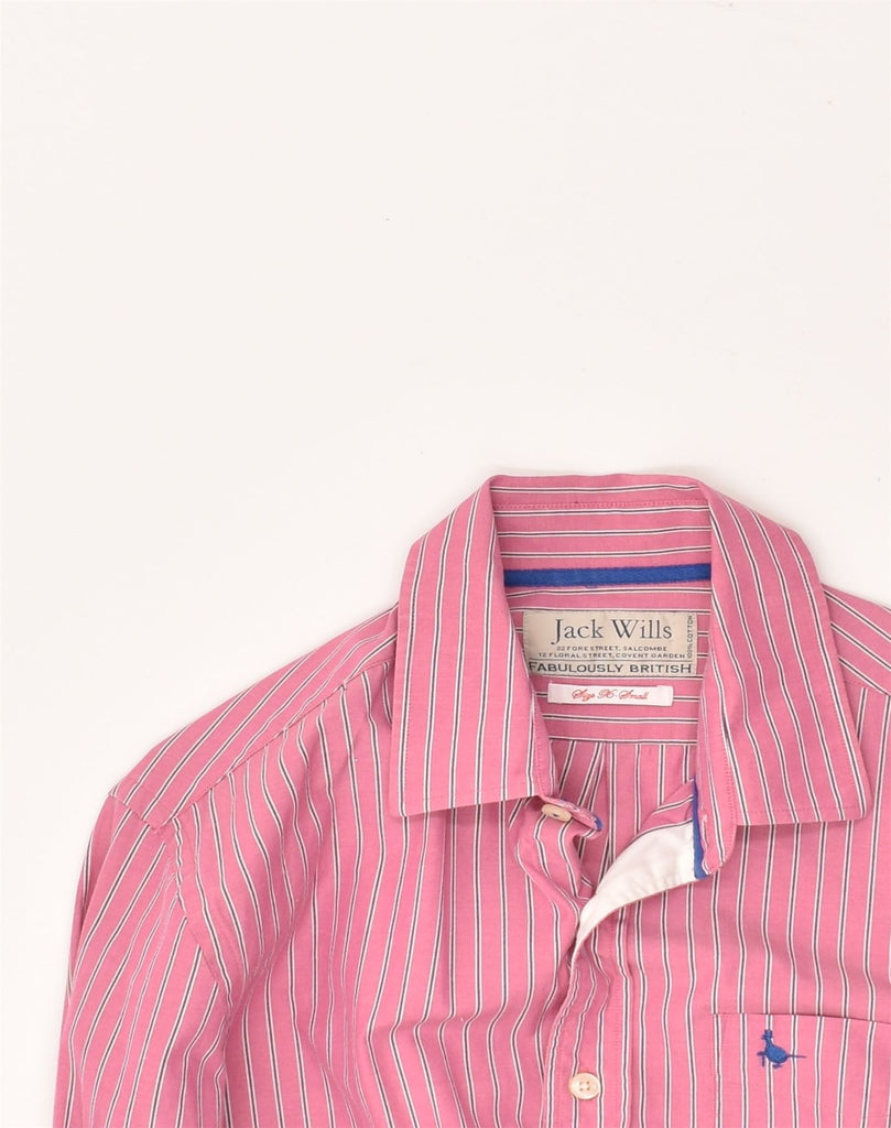 JACK WILLS Mens Formal Shirt XS Pink Striped Cotton | Vintage Jack Wills | Thrift | Second-Hand Jack Wills | Used Clothing | Messina Hembry 