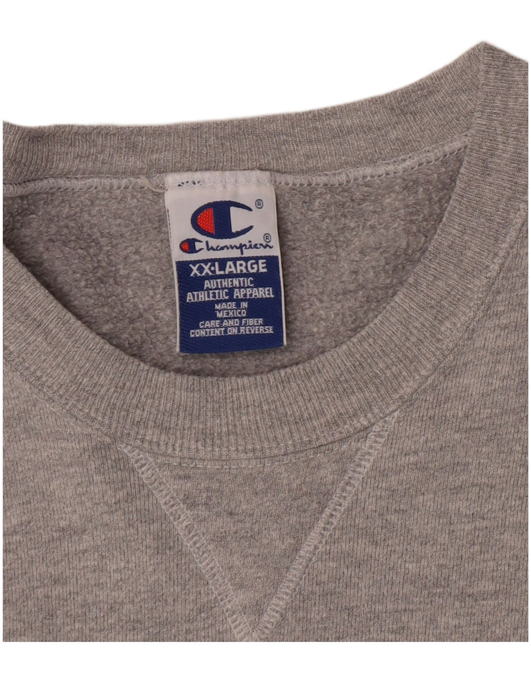 Champion Mens Sweatshirt Jumper 2XL Grey Cotton