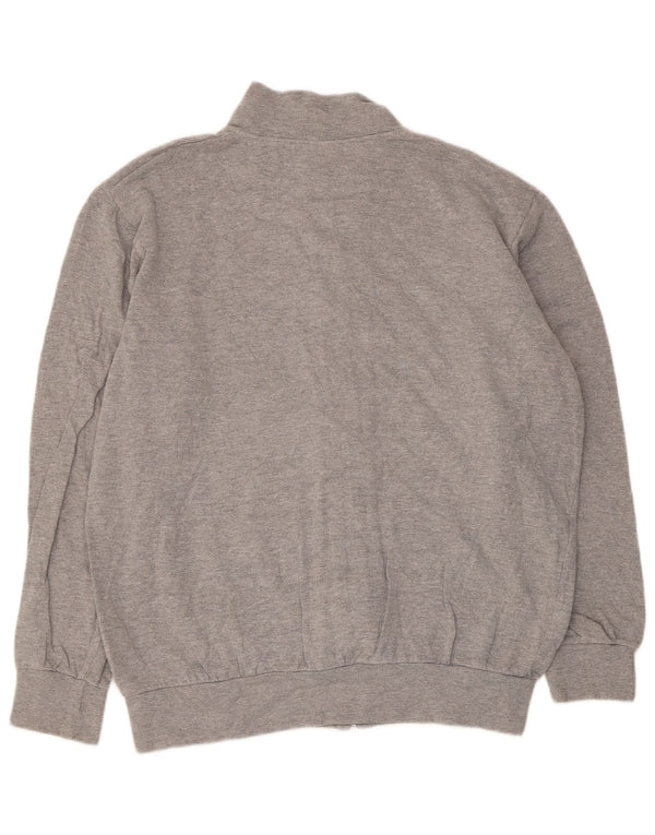 Lotto Womens Tracksuit Top Jacket UK 18 XL Grey Cotton