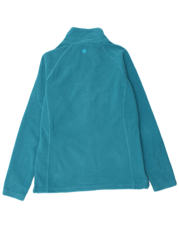 Mountain Warehouse Womens Fleece Jacket UK 12 Medium Turquoise Polyester