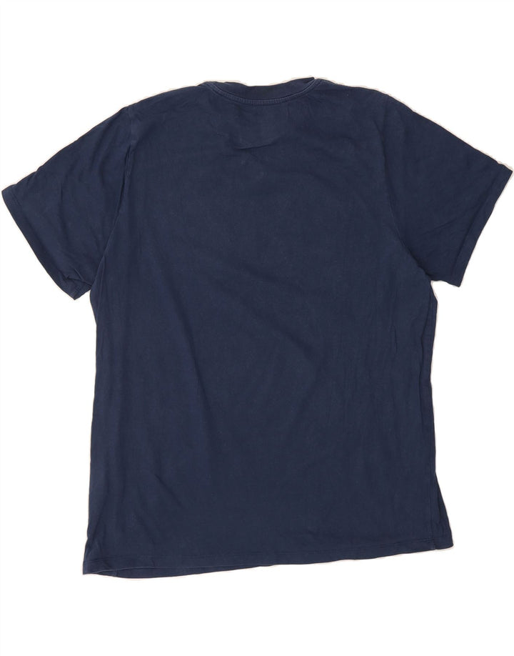 LEVI'S Mens Graphic T-Shirt Top XL Navy Blue Cotton Vintage Levi's and Second-Hand Levi's from Messina Hembry 