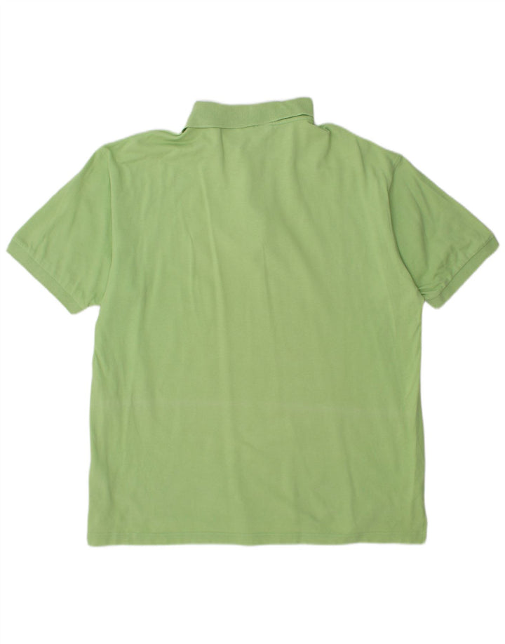 LOTTO Mens Polo Shirt 2XL Green Cotton