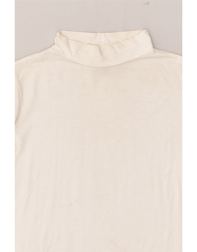 KAREN MILLEN Womens T-Shirt Top UK 10 Small  White Viscose | Vintage Karen Millen | Thrift | Second-Hand Karen Millen | Used Clothing | Messina Hembry 