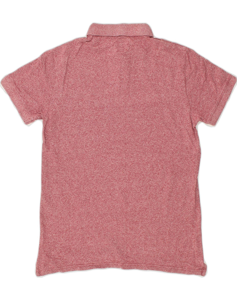 JACK WILLS Mens Polo Shirt Medium Pink Flecked Cotton | Vintage Jack Wills | Thrift | Second-Hand Jack Wills | Used Clothing | Messina Hembry 