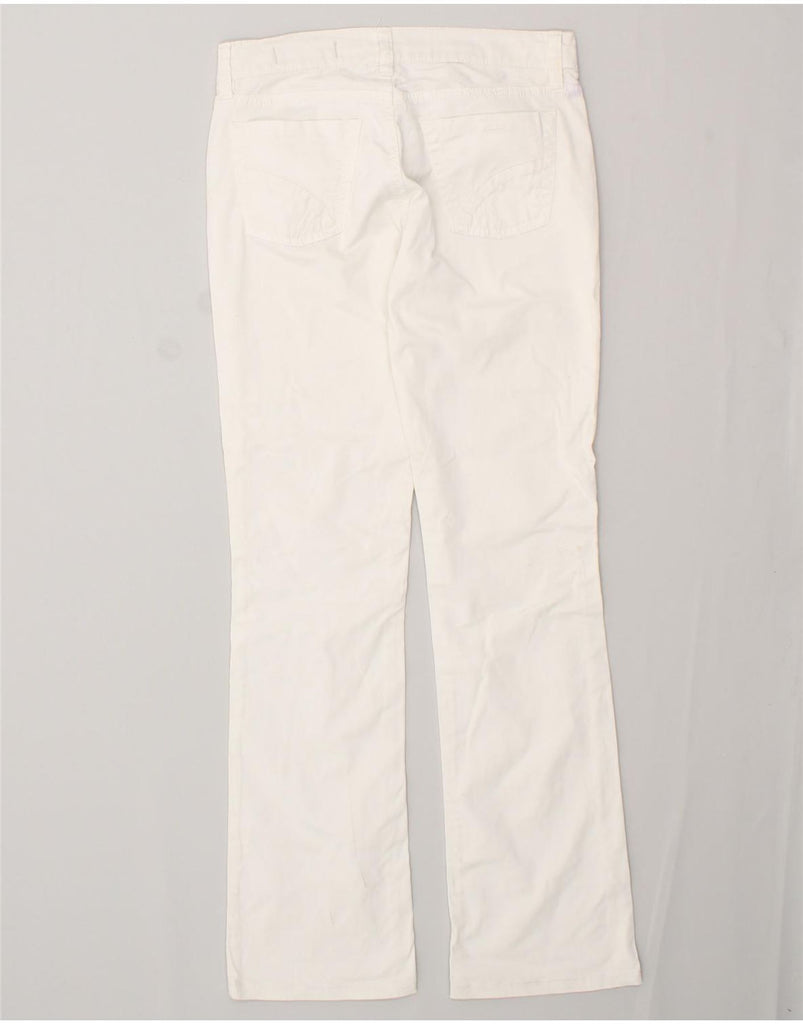 GAS Womens Straight Casual Trousers W27 L31 White Cotton | Vintage Gas | Thrift | Second-Hand Gas | Used Clothing | Messina Hembry 