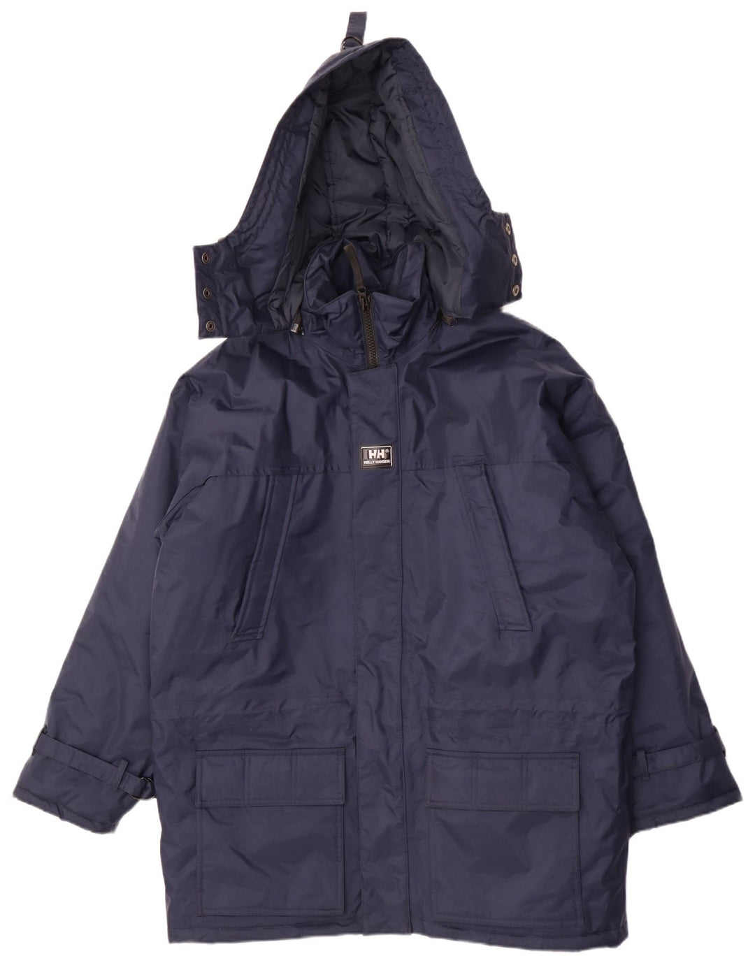 Helly Hansen Mens Hooded Oversized Padded Coat UK 36 Small Navy Blue