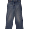 Levi's Womens Ribcage Straight Jeans W25 L27 Blue Cotton