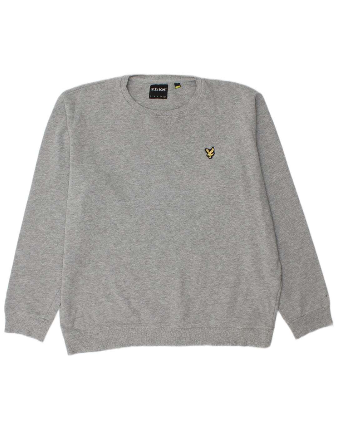 LYLE & SCOTT Mens Crew Neck Jumper Sweater 2XL Grey Cotton