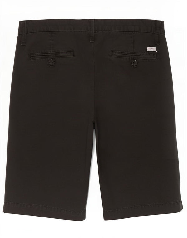 Carhartt Mens Chino Shorts Small W26 Black Cotton