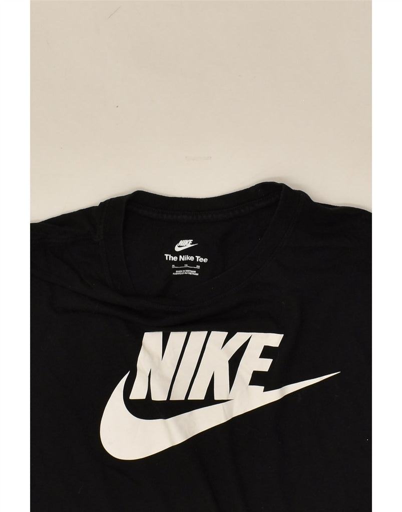 NIKE Mens Graphic T-Shirt Top XL Black Cotton | Vintage Nike | Thrift | Second-Hand Nike | Used Clothing | Messina Hembry 