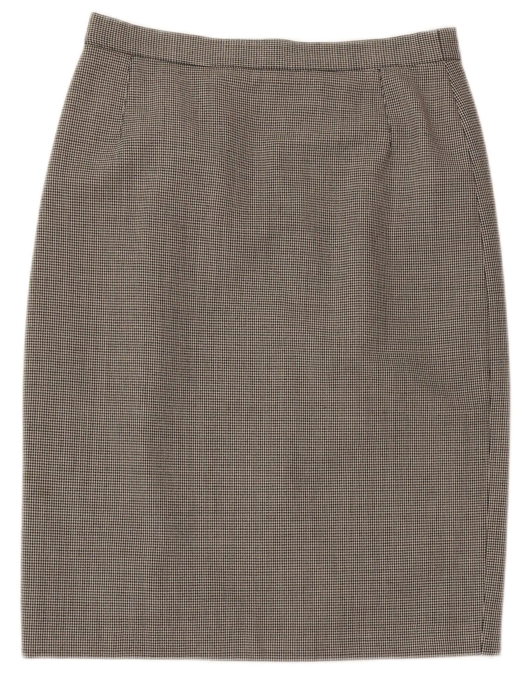 L.Pucci Womens Pencil Skirt IT 46 Large W30 Black Houndstooth Polyester