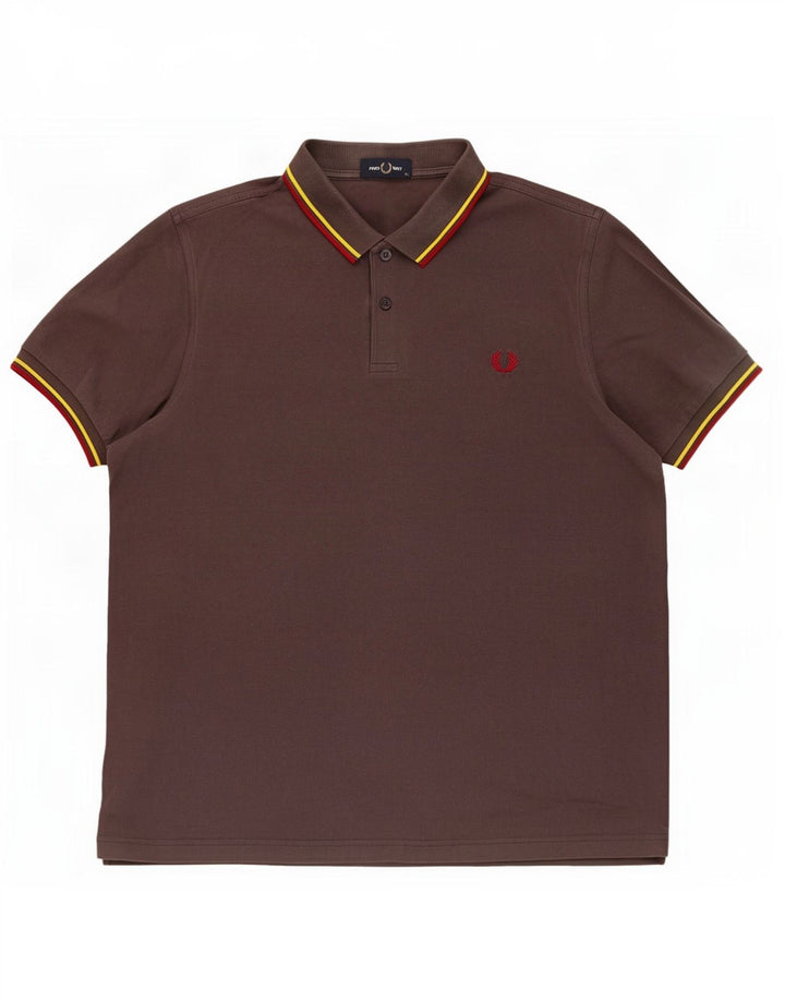 Fred Perry Mens Polo Shirt XL Grey Cotton