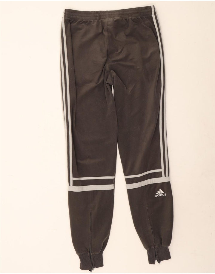 Adidas Mens Velour Tracksuit Trousers Joggers Large Grey Polyester