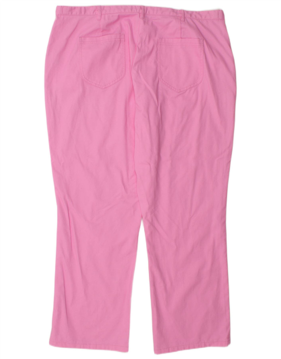 COTTON TRADERS Womens Straight Chino Trousers UK 22 3XL W44 L29 Pink