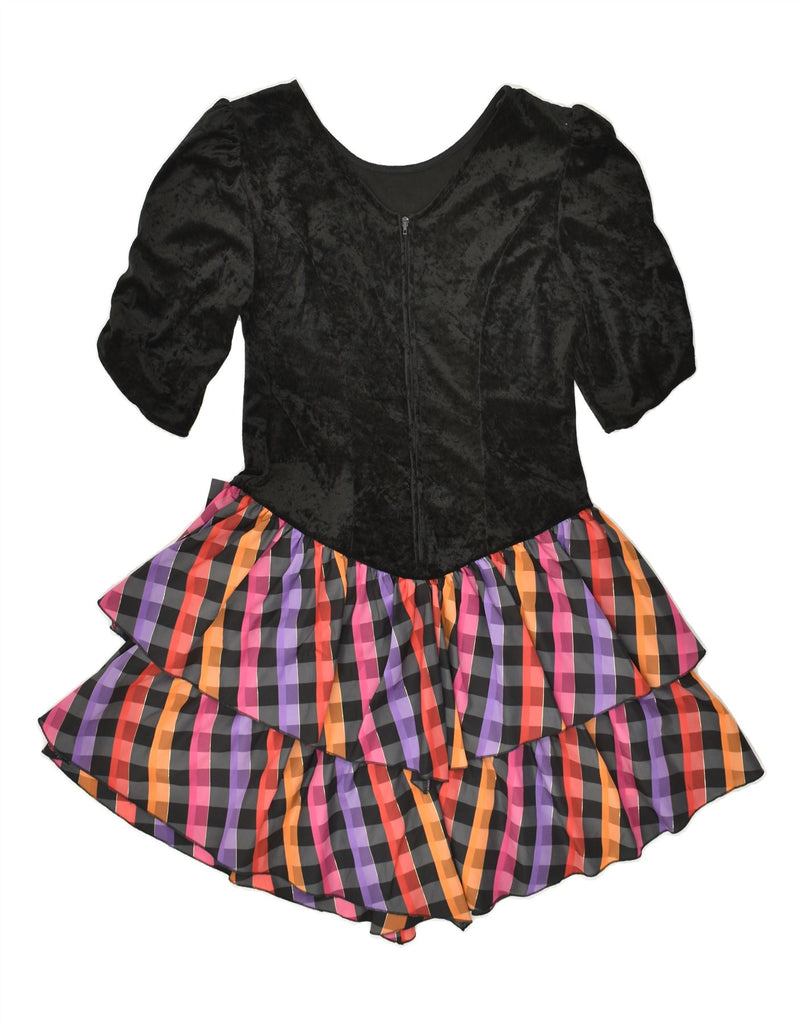 C&A Womens Tutu Dress UK 12 Medium Black Check | Vintage C&A | Thrift | Second-Hand C&A | Used Clothing | Messina Hembry 