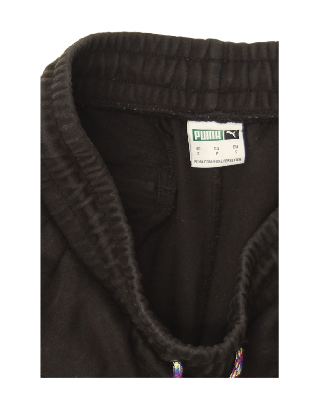 Puma Mens Graphic Tracksuit Trousers Joggers Small Black Colourblock