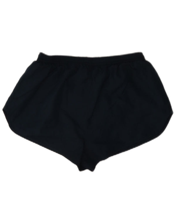 Nike Womens Sport Shorts UK 12 Medium Navy Blue Polyester