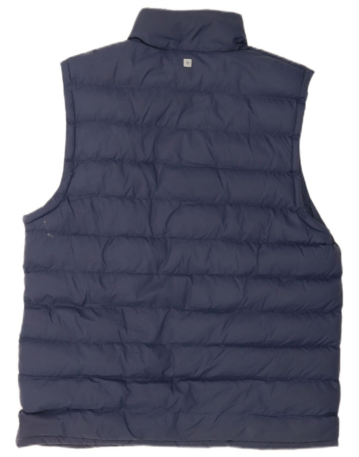 Mountain Warehouse Mens Padded Gilet UK 38 Medium Navy Blue Nylon