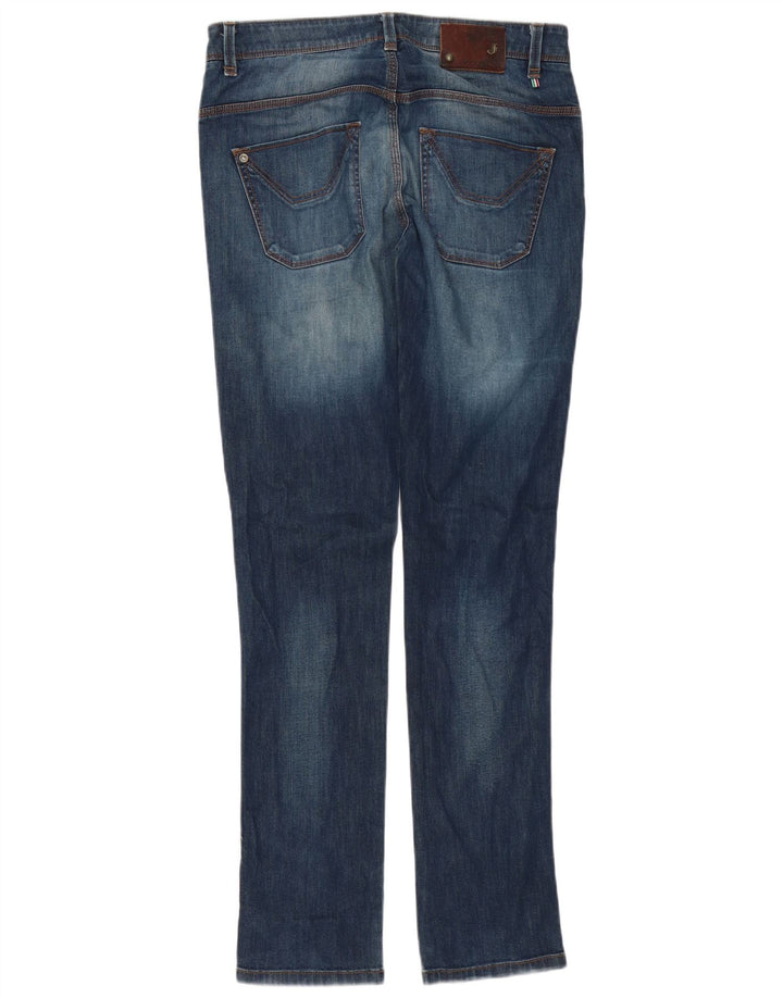 JECKERSON Mens Slim Jeans W32 L34 Blue Cotton