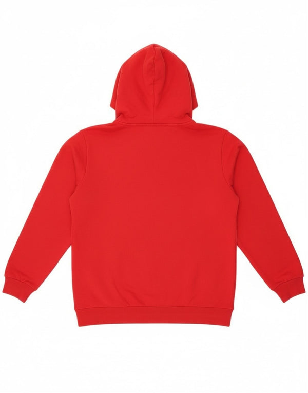 Adidas Boys Graphic Hoodie Jumper 15-16 Years  Red Cotton