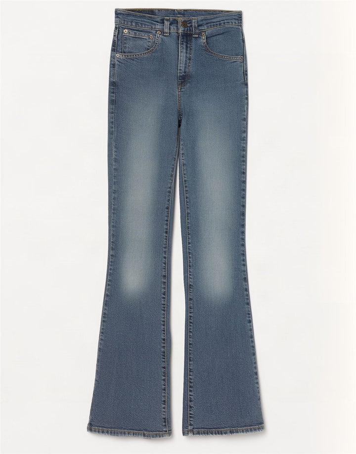 Levi's Womens 525 Flared Jeans W28 L34 Blue Cotton