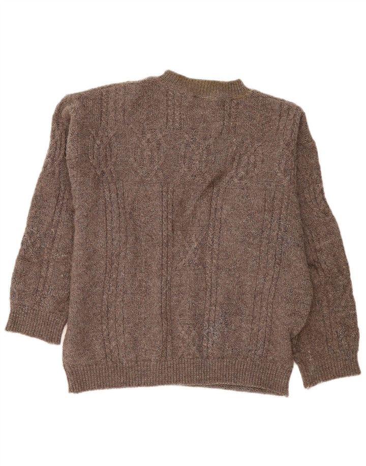 Daniel Hechter Mens Crew Neck Jumper Sweater XL Brown
