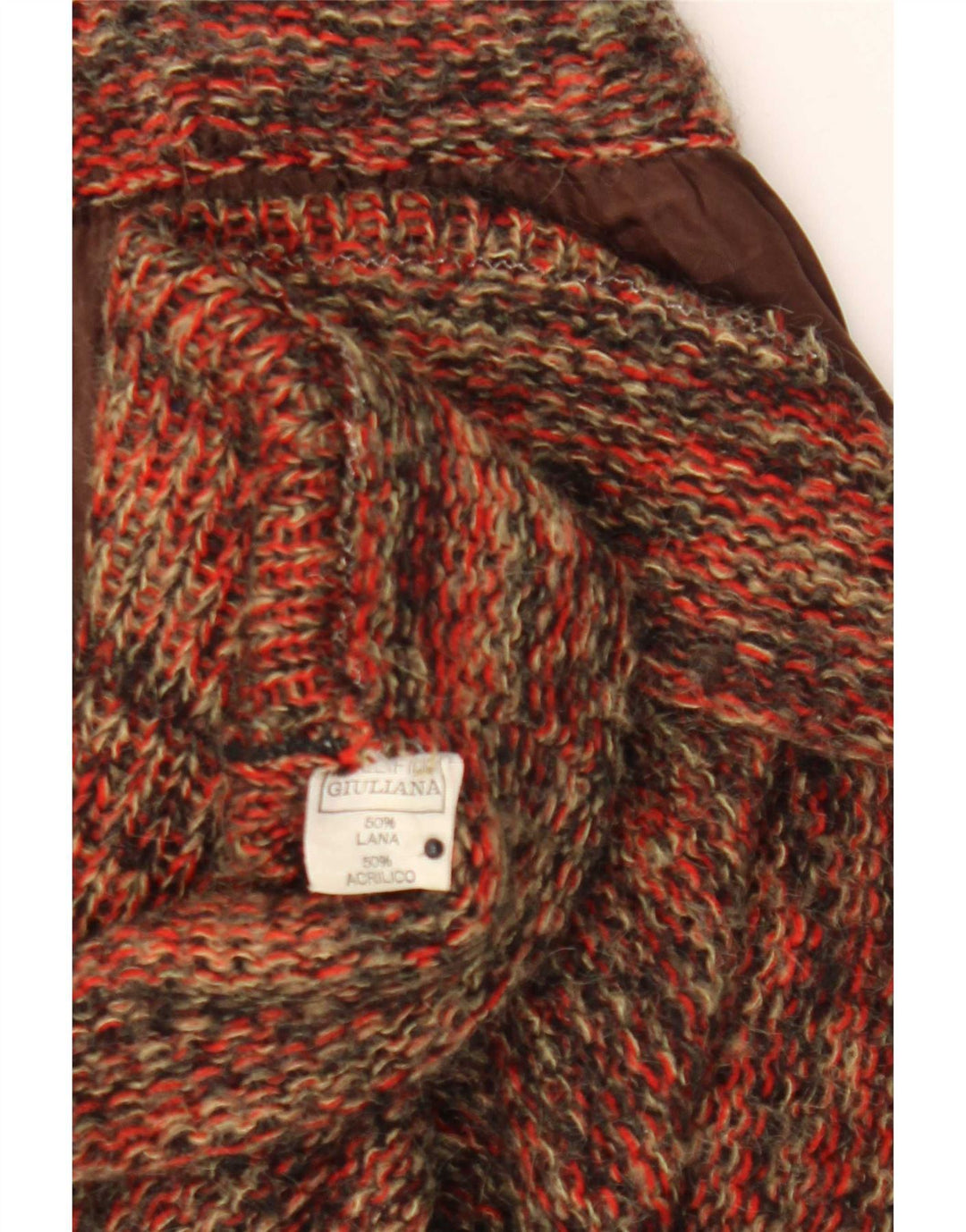 Vintage Womens Knit A-Line Skirt W27 Small Multicoloured Flecked Wool